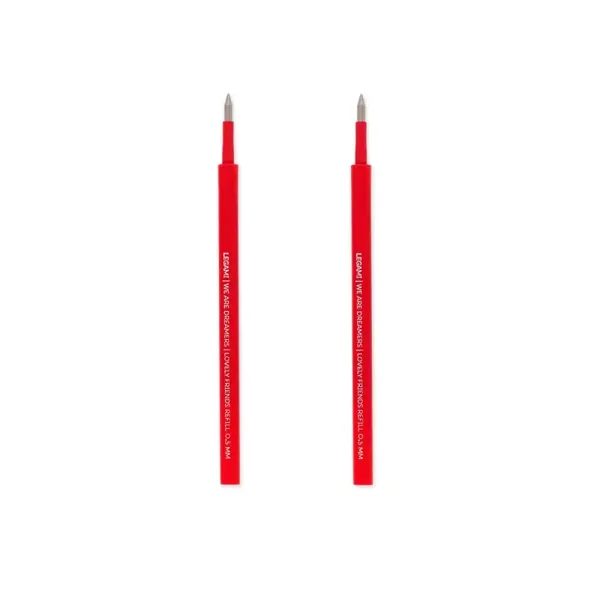 Legami Set di 2 Refill per Penna Gel Lovely Friends - Inchiostro Rosso