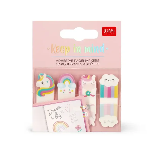 Legami Segnapagina Adesivi Unicorn - Keep in Mind