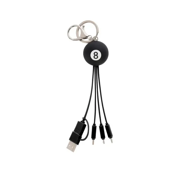 Legami Cavo 6 in 1 di Ricarica Portachiavi 8 Ball - Link Up