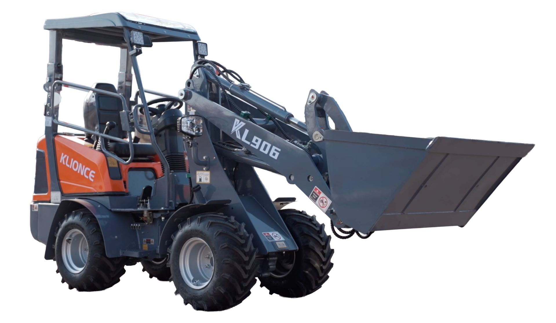 minishovel klionce nederland kopen nieuw kl906a model klein krachtig