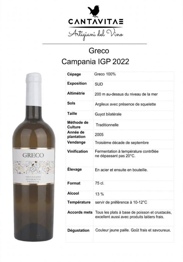Greco di Tufo I.G.P. 2022