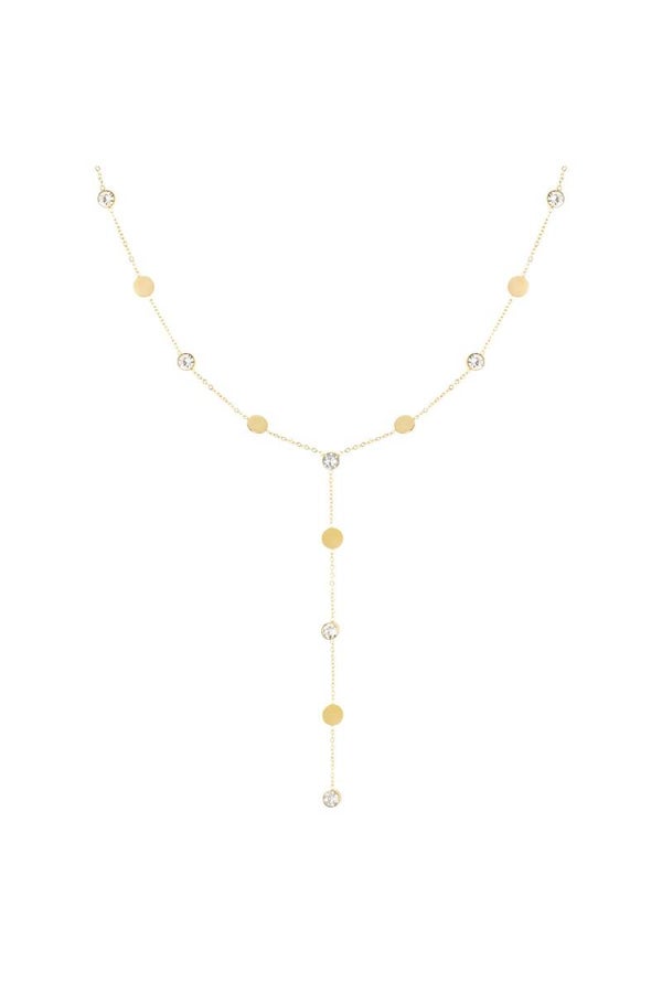 Lange ketting strass Goud
