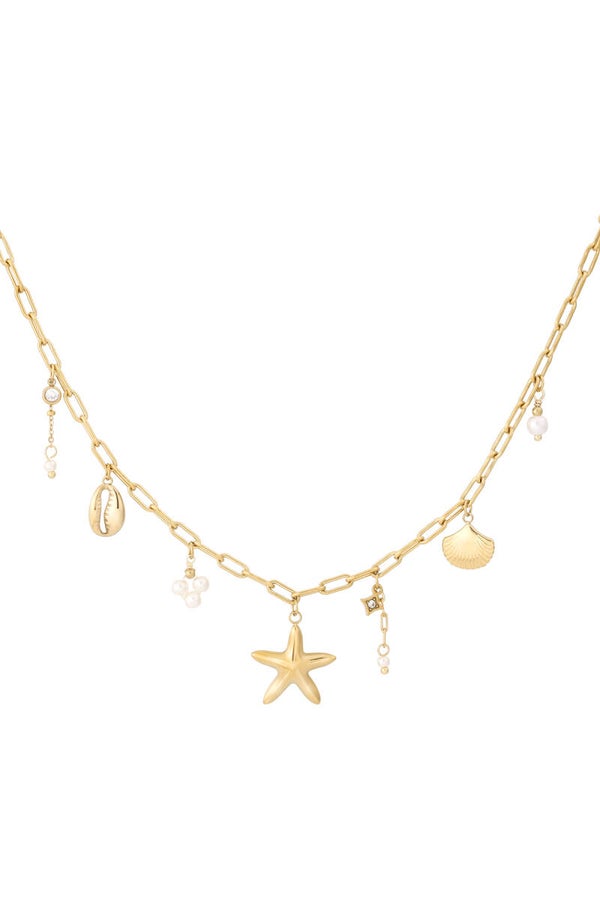 Beach day ketting goud