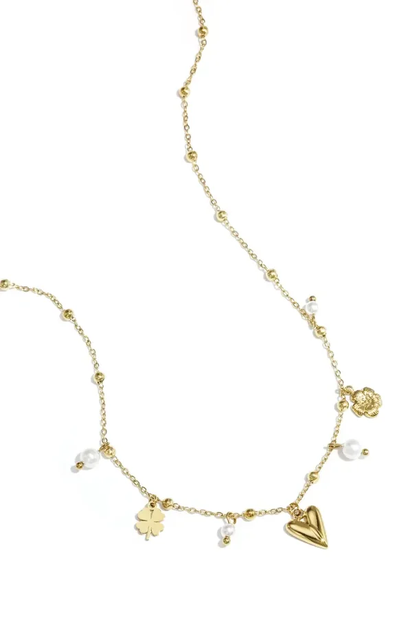 Lucky Girl Necklace Goud