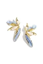 Luxurious Feels oorbellen Goud/Blauw