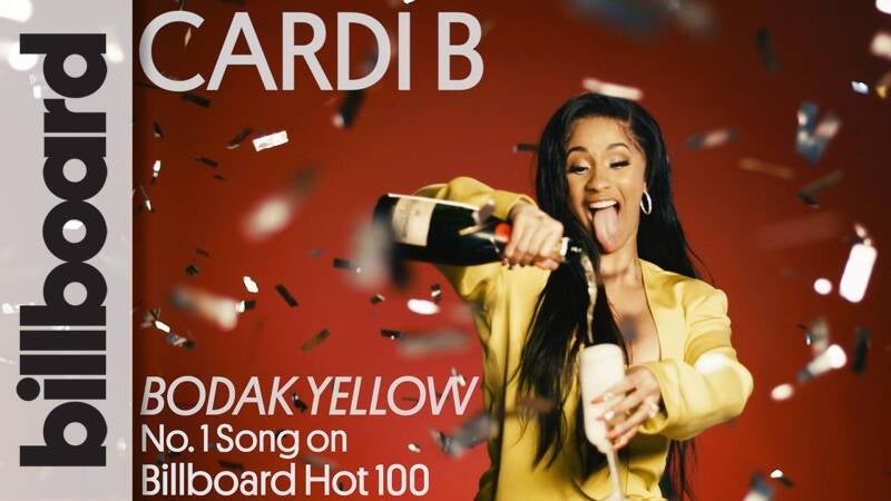 Cardi B makes history with number one song Bodak Yellow 