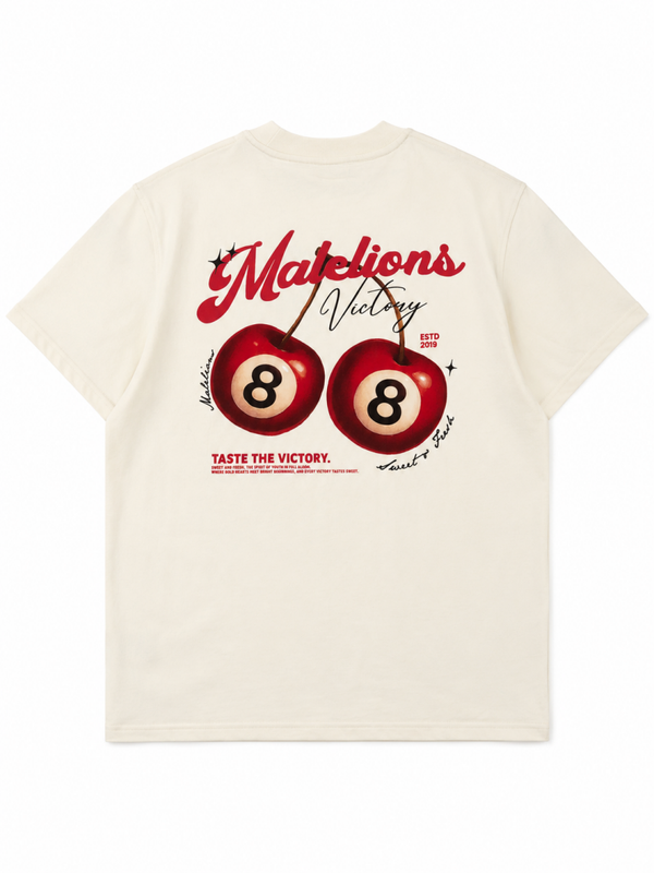 Malelions Men Victory Taste T-Shirt off White