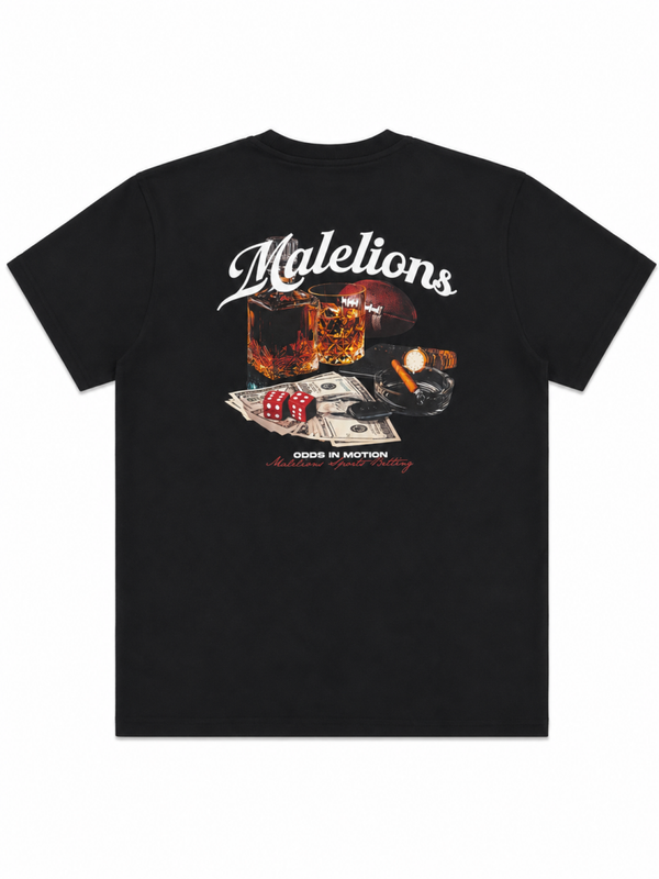Malelions Men Sports Betting T-shirt Black