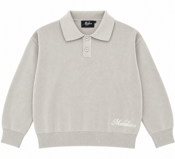 Malelions Junior Knitted Script polo