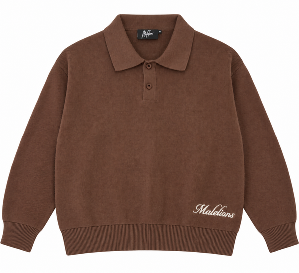 Malelions Junior Knitted Script Polo