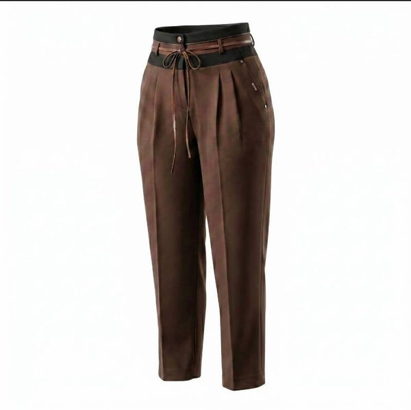 Zip 73 Wide Leg Chocolat Brown/Black