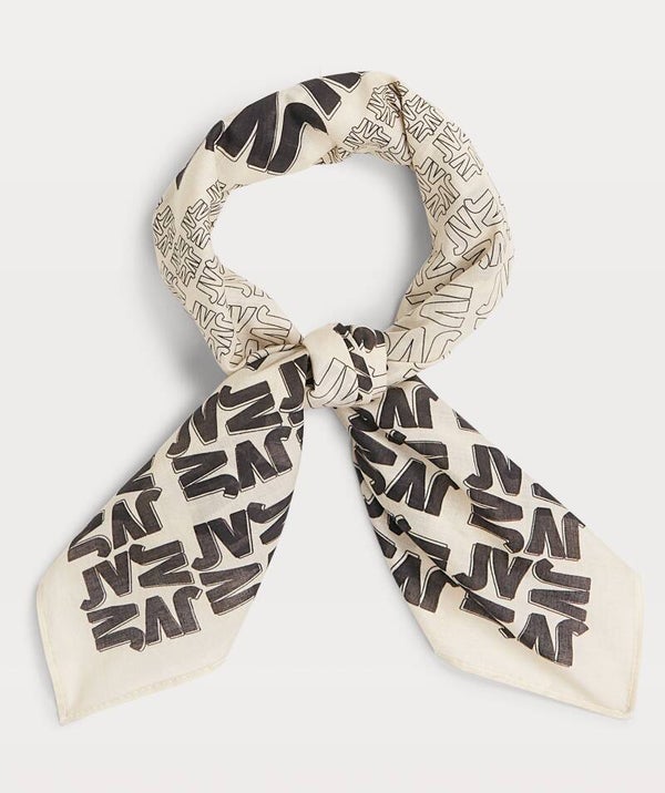 Josh V ARLENE sjaal van katoen - ecru black