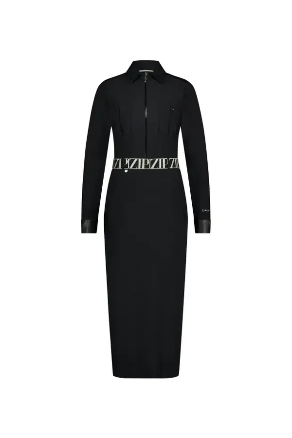 Zip73 LONGDRESS ZIP W25/622/01/001 001 BLACK