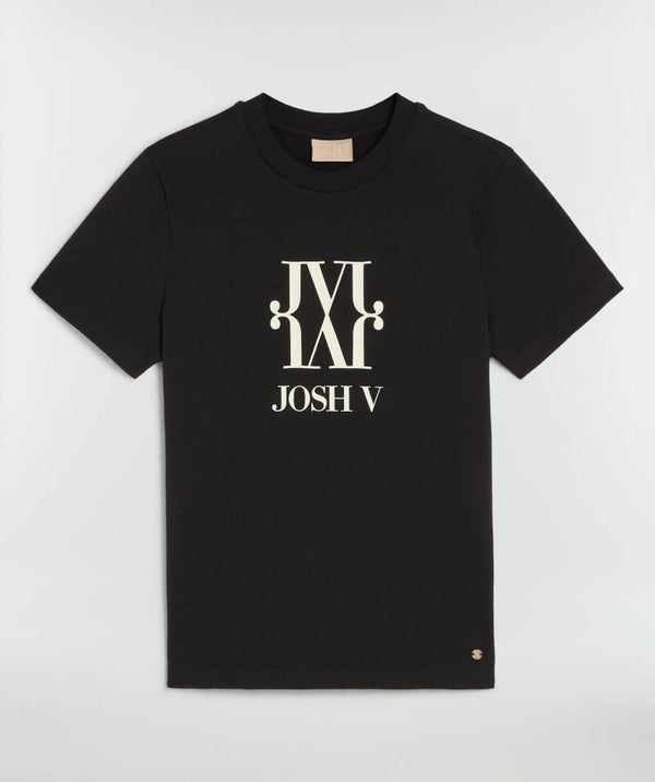 JV DORIE MONOGRAM slim fit T-shirt - black
