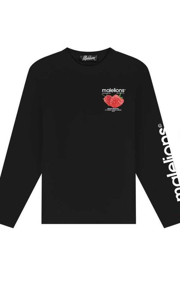 Malelions Men Sweet Summer Longsleeve T-Shirt | Black