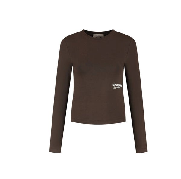 Malelions Women Members Society Longsleeve Top | Chocolate
