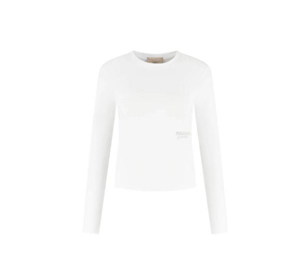 Malelions Women Members Society Longsleeve Top | White