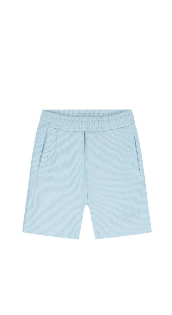 Malelions Junior Horizon Ribbed Shorts | Light Blue