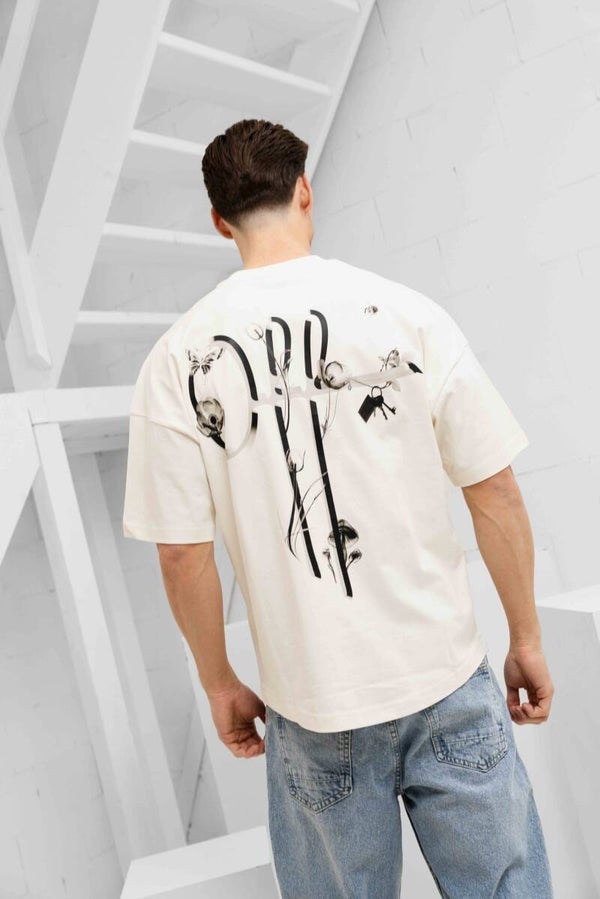Off the Pitch Phantom oversized fit tee White