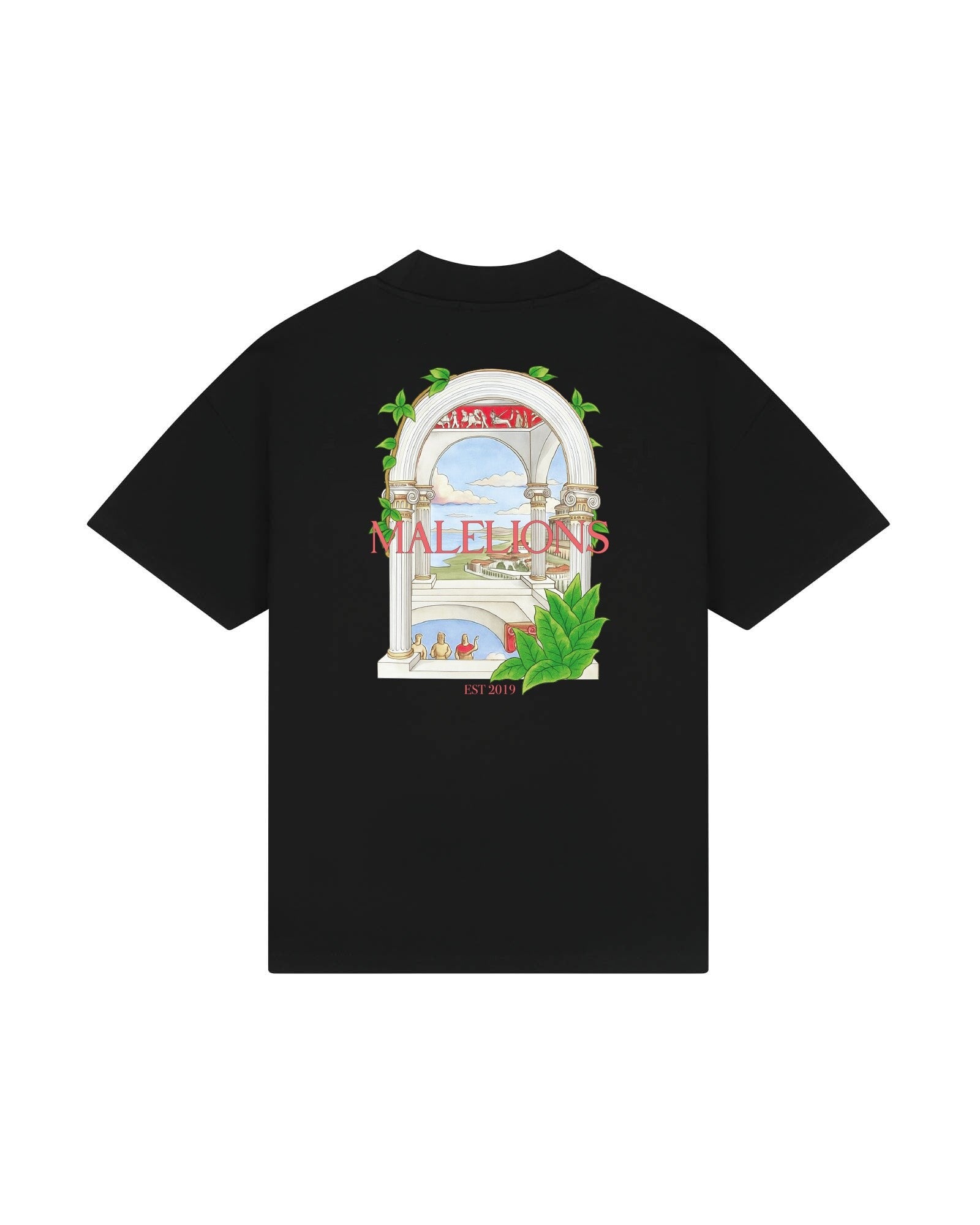 Malelions men Roman T-shirt Black