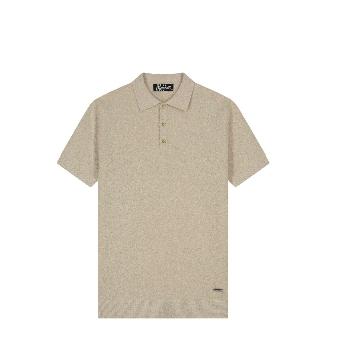 Malelions men Bouclé Polo Light Taupe