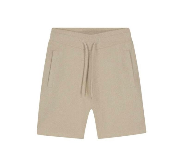 Malelions Men Bouclé shorts Light Taupe
