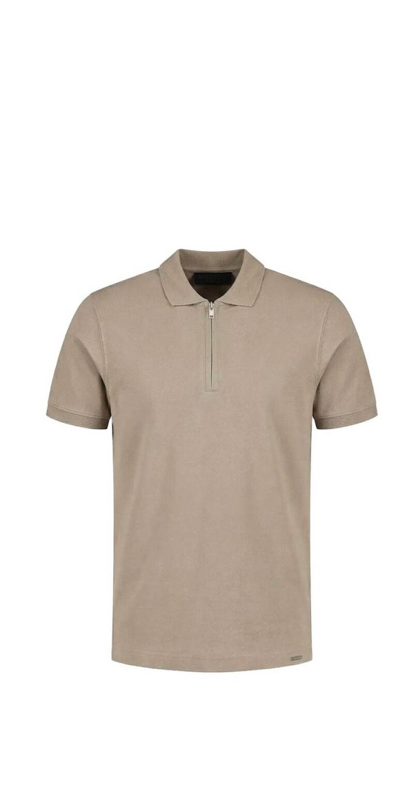 Malelions Premium Mercerized Cotton Polo | Beige