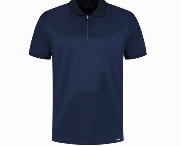 Malelions Premium Mercerized Cotton Polo | Navy