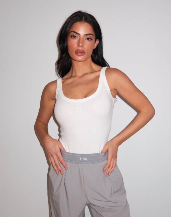 Unique The label GILL BODYSUIT - CREME WHITE