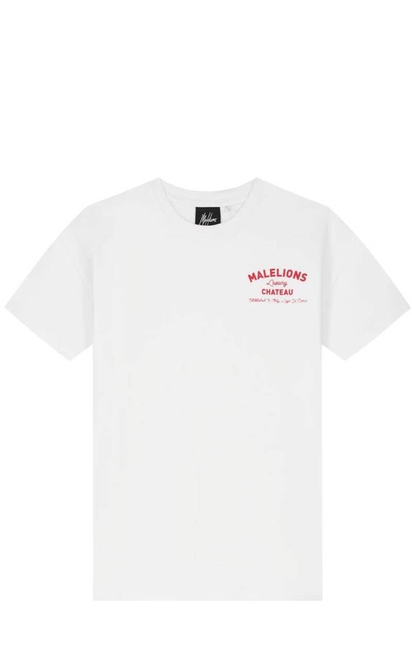 Malelions Junior Relaxed Chateau T-Shirt | White