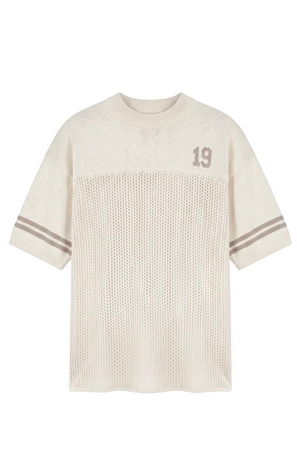 Malelions Women Knitted Football Jersey | Off-White