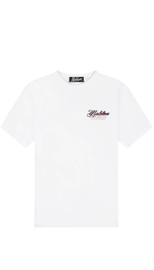 Malelions Men Society T-Shirt | White
