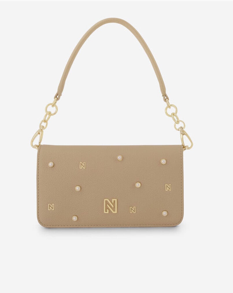 NIKKIE Abby Pearl Shoulderbag Hazelnut
