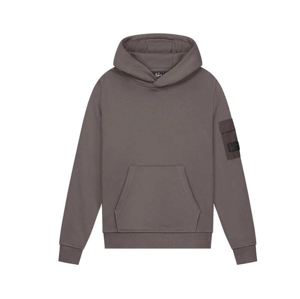 Malelions junior Nylon Pocket Hoodie Anthracite