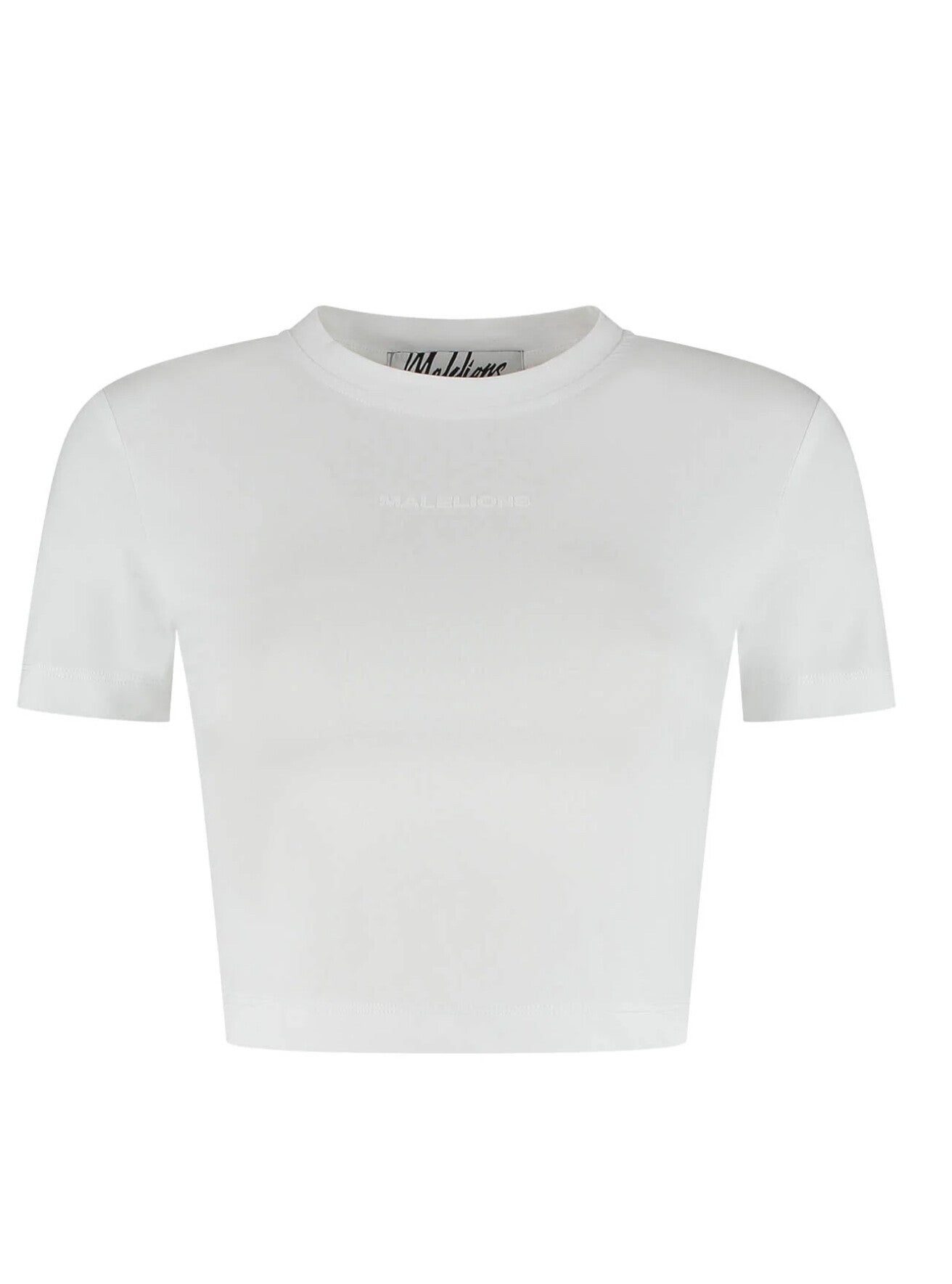 Malelions Women Cropped top white