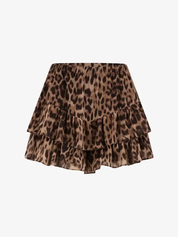 Leopard Skort