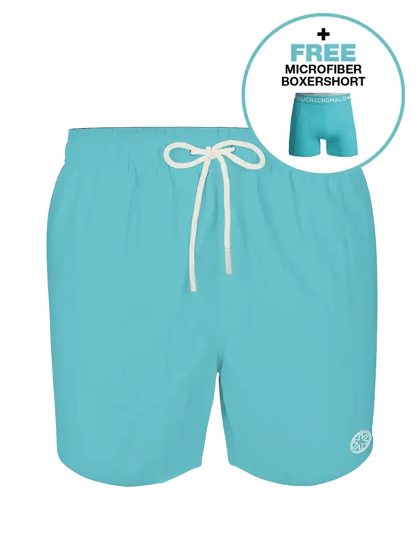 Heren zwembroek blauw