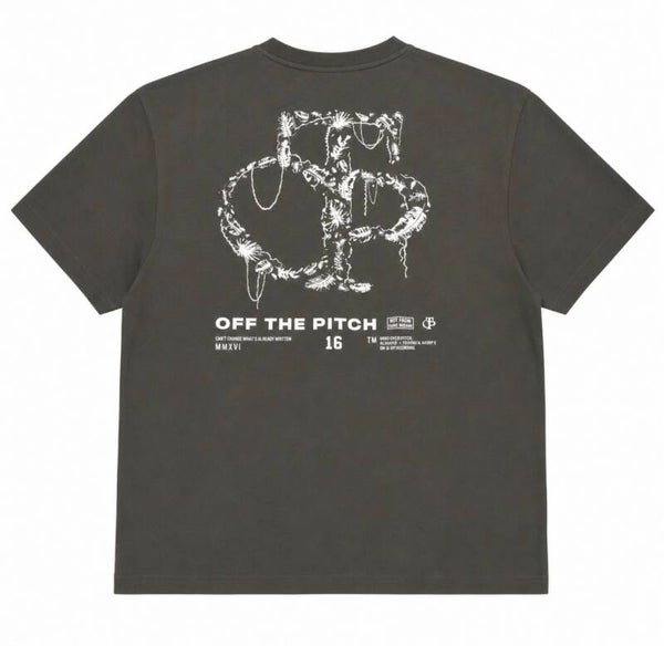 Off the Pitch Palm Oversized tee dark olive