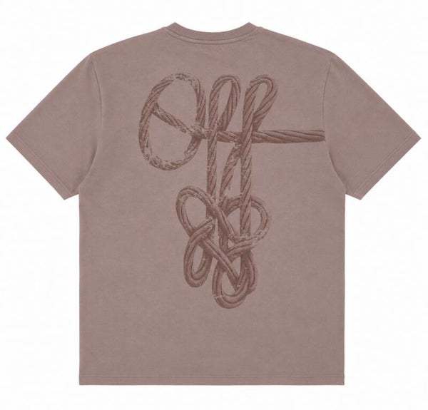 Off The Pitch Rope Flow Regular Tee Dark Taupe