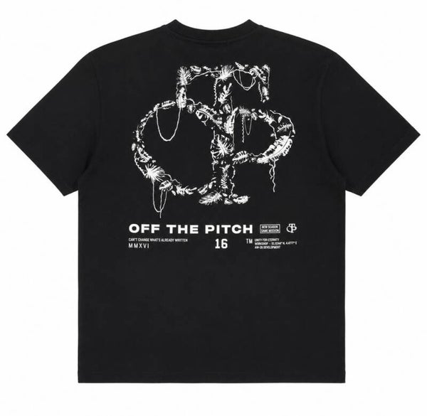 Off The Pitch Palm Oversized Tee black