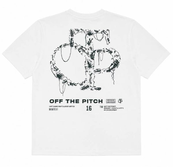 Off The Pitch Palm Oversized Tee white