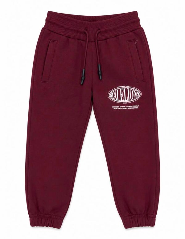 Malelions Junior Lifestyle Sweatpants Burgundy
