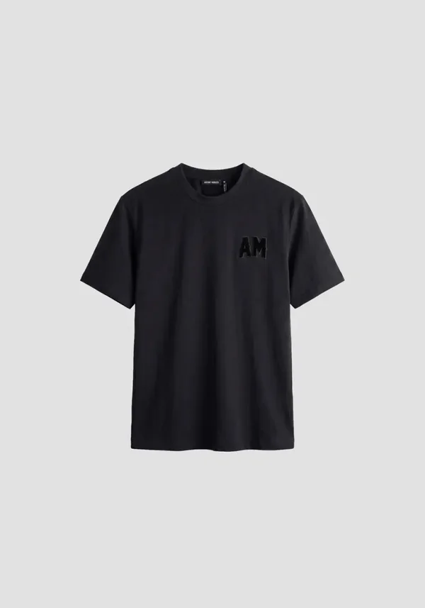 Antony Morato BLACK RELAXED-FIT T-SHIRT IN COTTON JERSEY