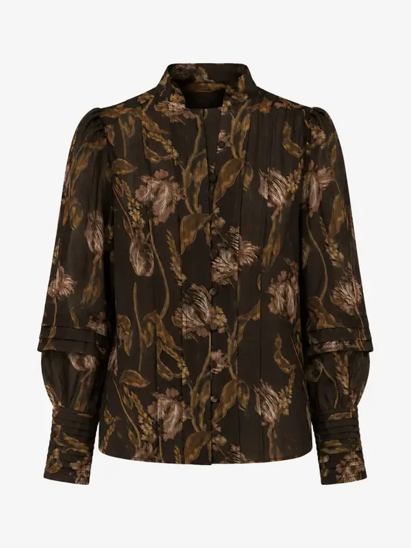 Nikkie APILLONE BLOUSE Chocolate Martini