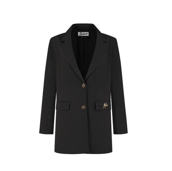 Malelions Women Gallery Oversized Blazer | Black