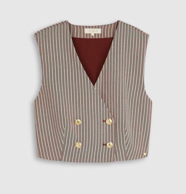 Josh V Jorja Burgundy Stripe