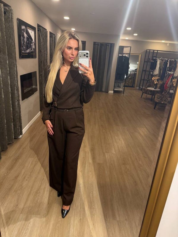 Rinascimento pantalone Pants cioccolato chocolate
