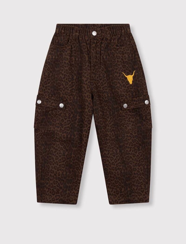 Alix The Label KIDS LEOPARD CARGO PANTS