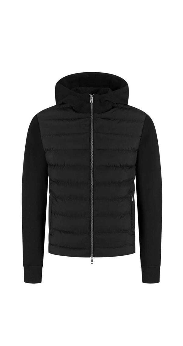 Malelions Premium Hooded Hybrid Jacket | Black