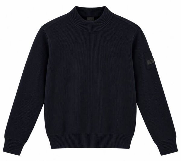 Malelions Premium Knitted Cotton Sweater Black